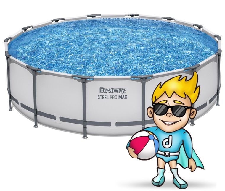 Bestway, basen ogrodowy, stelażowy, 427-107 cm, zestaw 19w1
