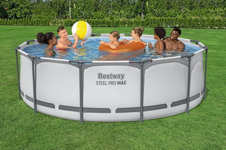 Bestway, basen stelażowy z pompą filtrującą i akcesoriami, okrągły, 100-366 cm, zestaw 10w1