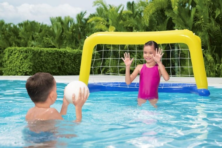 Bestway, bramka basenowa i piłka, 137-66 cm