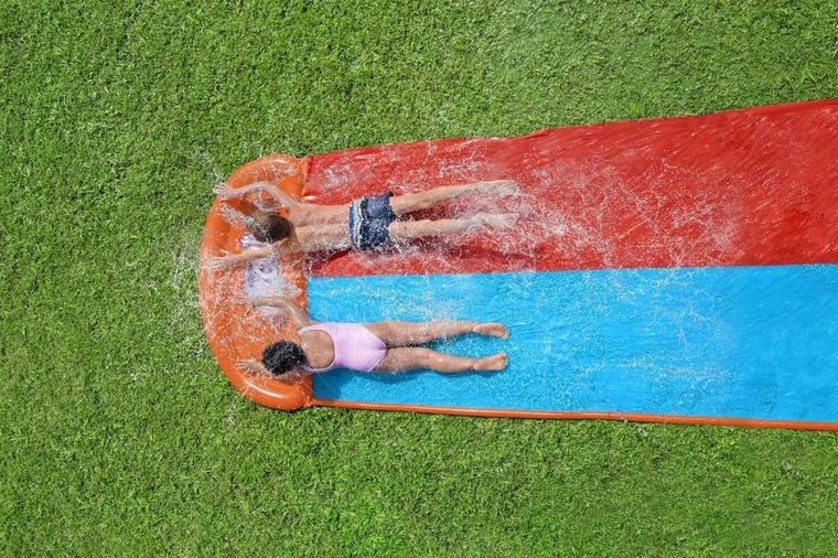 Bestway, H2oGo!, ślizgawka podwójna, tsunami z rampą, 4.88 m