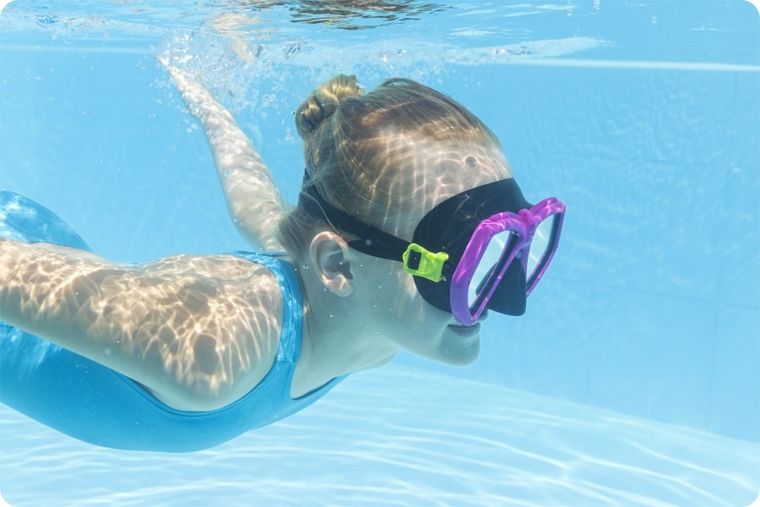 Bestway, maska do pływania, różowa