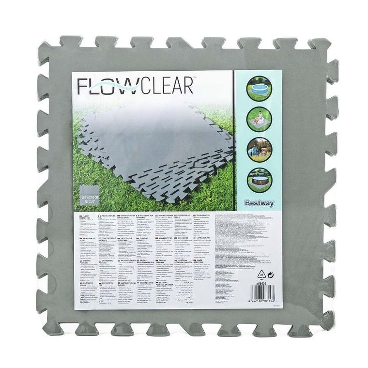 Bestway, mata piankowa pod basen, puzzle, 50-50 cm, 9 szt.
