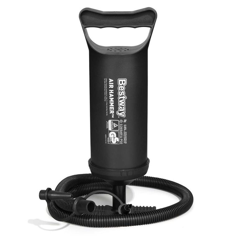 Bestway, materac dmuchany z pompką i poduszkami, 203-152-22 cm