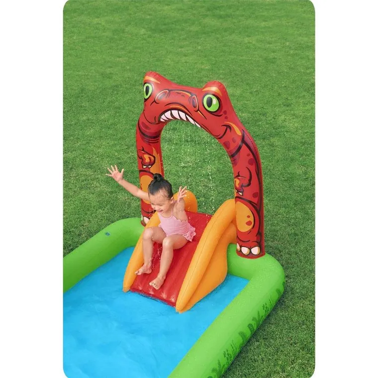 Bestway, plac zabaw, dmuchany, jurassic, 241-140-137 cm