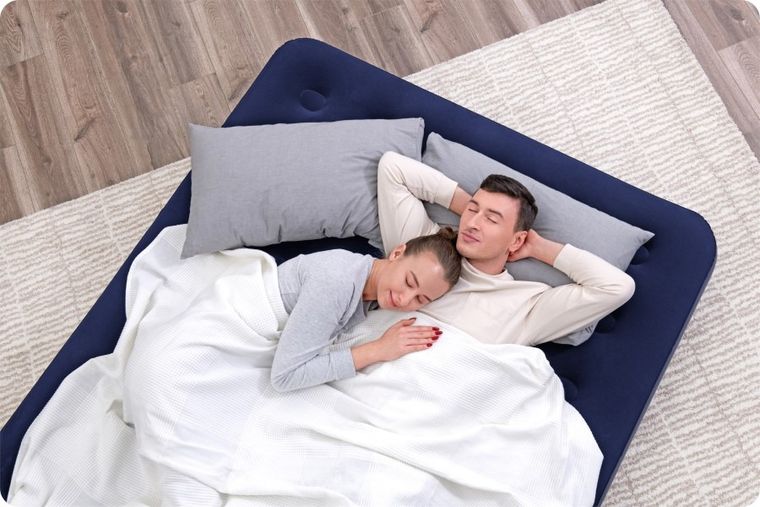 Bestway, Queen, materac welurowy, 203-152-22 cm