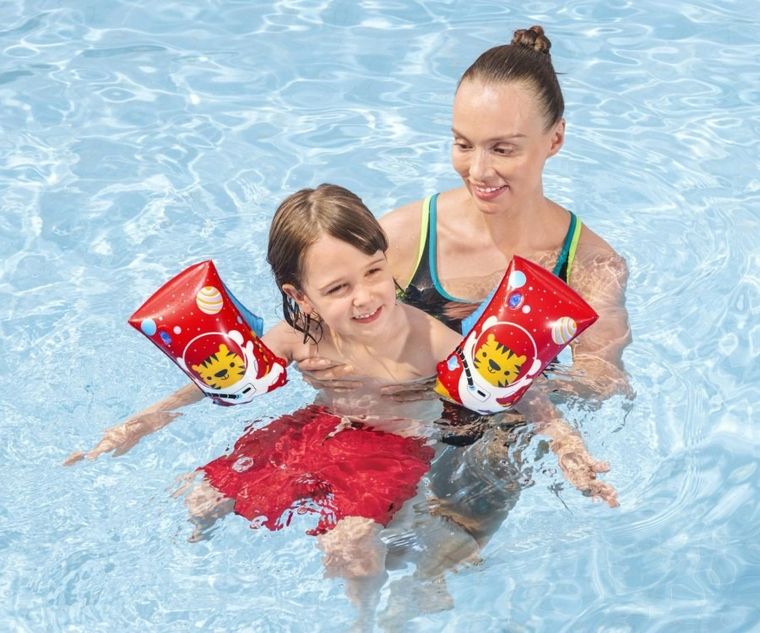 Bestway, rękawki do nauki pływania, tygrys kosmonauta, 30-15 cm