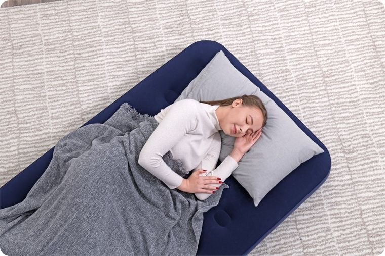 Bestway, Twin, materac welurowy, 188-99-22 cm