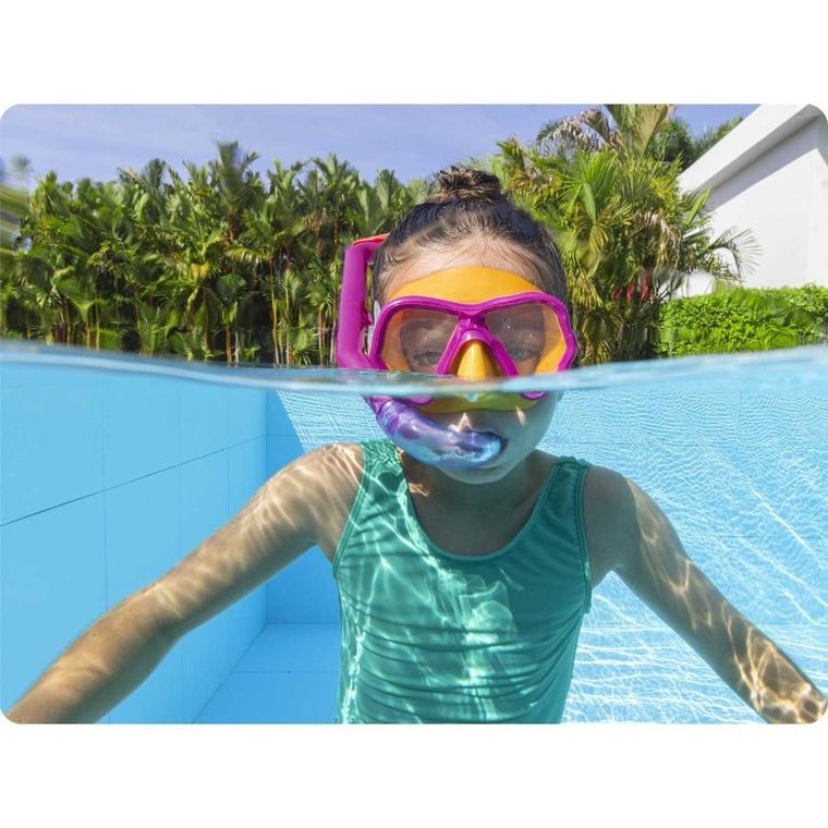 Bestway, zestaw do nurkowania, różowy