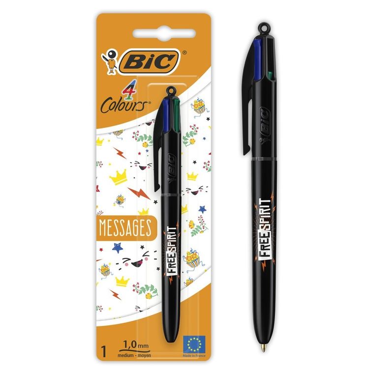 Bic, 4 Colours, Message Tie Dye, długopis, 1 szt.