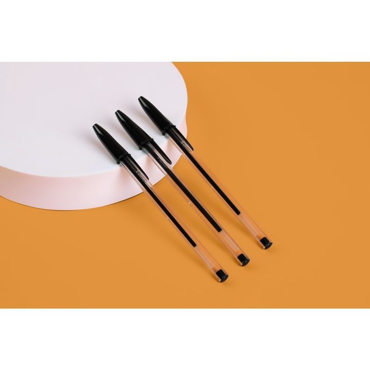 Bic, Cristal Original, długopis, czarny, 4 szt.