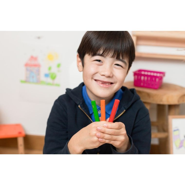 Bic, Kids, Plastidecor Triangle, kredki świecowe trójkątne, 12 kolorów