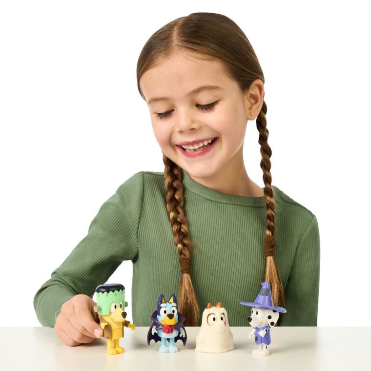 Bluey, Bal Przebierańców, zestaw figurek, 4 szt.