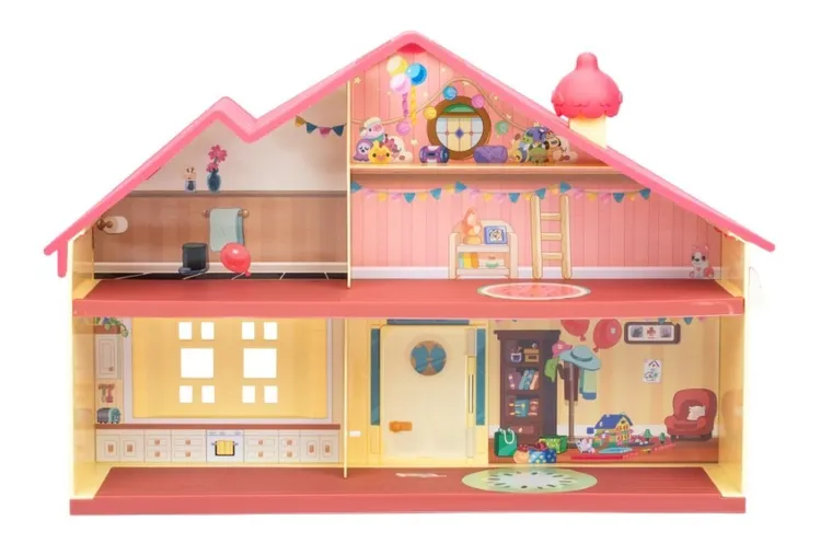Bluey, Imprezowy Dom Rodzinny, domek z figurką i akcesoriami