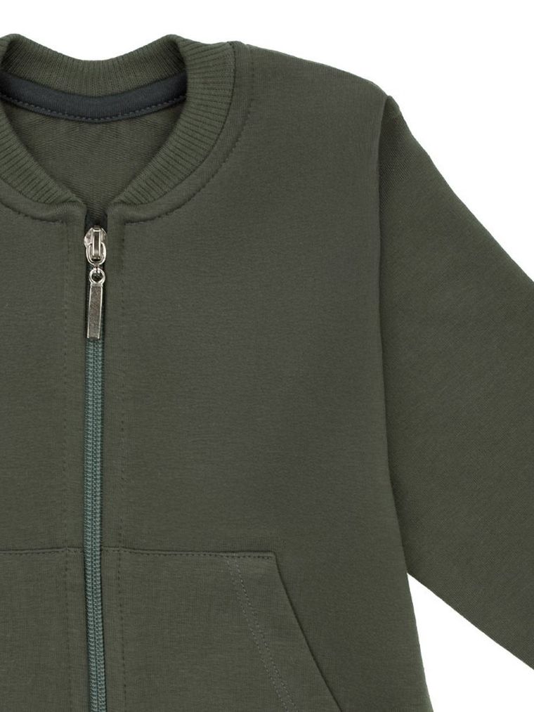 Bluza chłopięca, rozpinana, khaki, Nicol