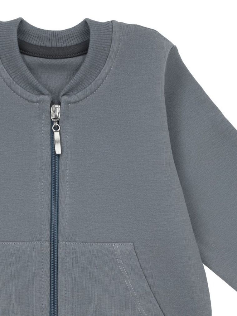 Bluza chłopięca, rozpinana, szara, Nicol