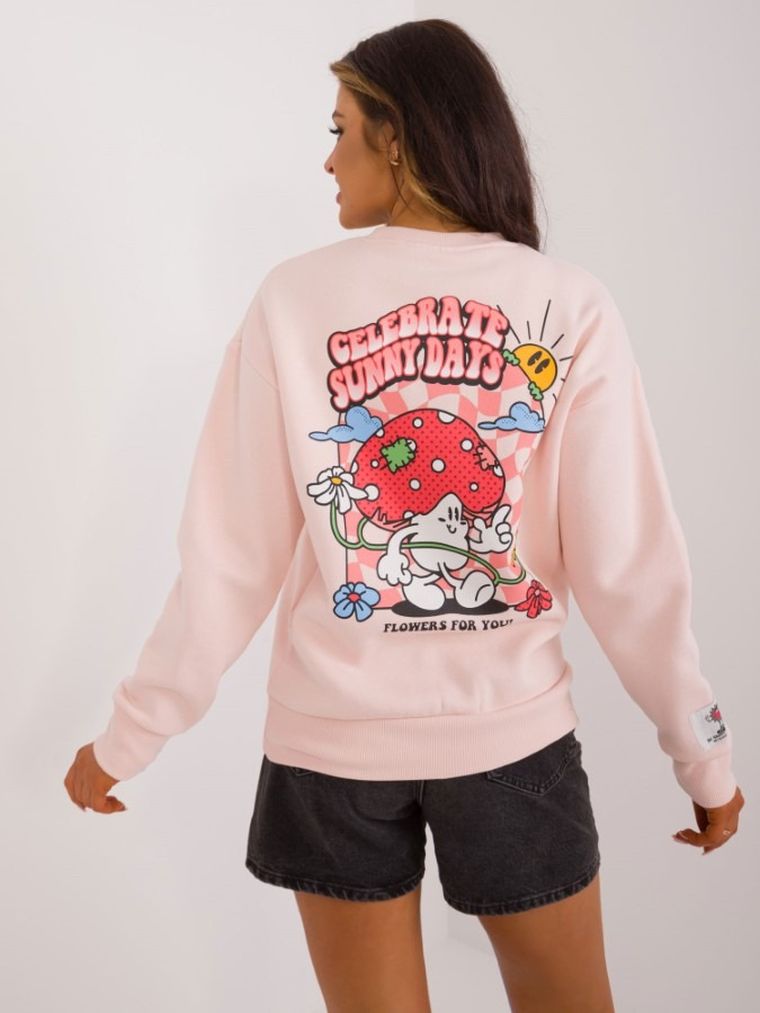 Bluza damska, różowa, Sublevel