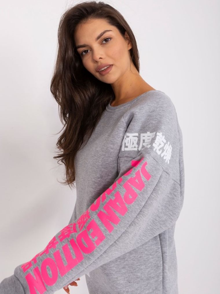 Bluza damska, szara, Lily Rose