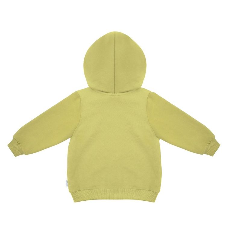 Bluza dziecięca z kapturem, rozpinana, limonkowa, Nicol