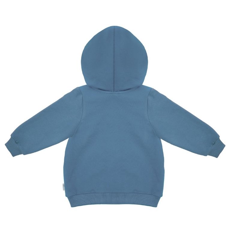 Bluza dziecięca z kapturem, rozpinana, niebieska, Nicol