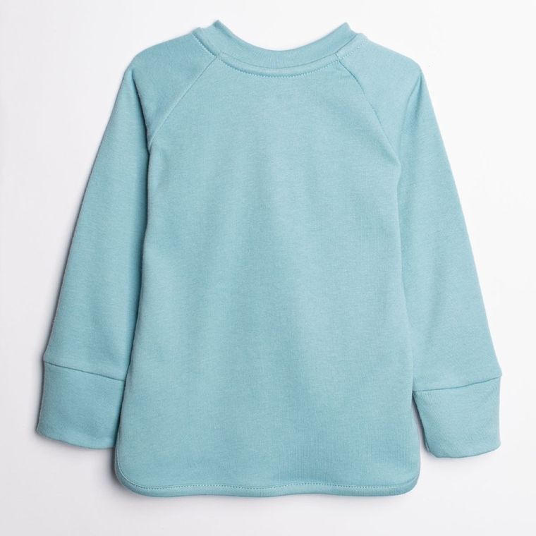 Bluzka chłopięca z długim rękawem, niebieska, Nicol