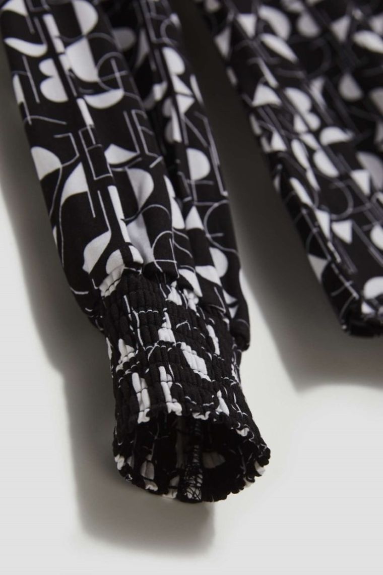 Bluzka damska z długim rękawem, mix, Moodo