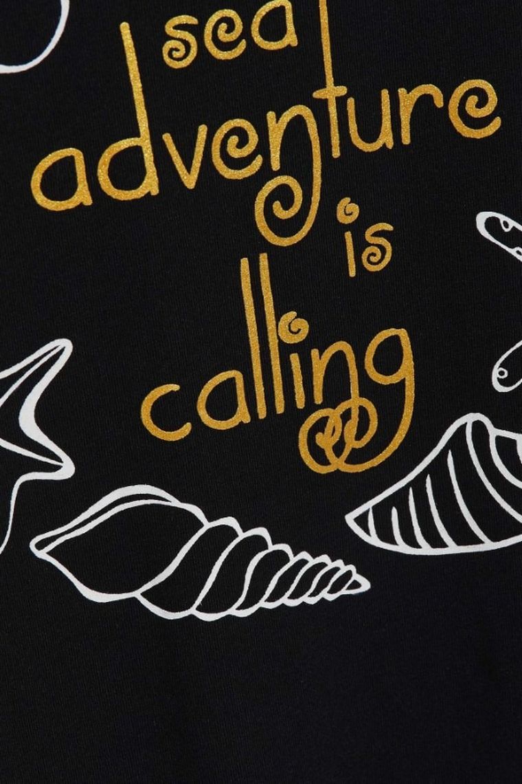 Bluzka damska z krótkim rękawem, czarna, Moodo