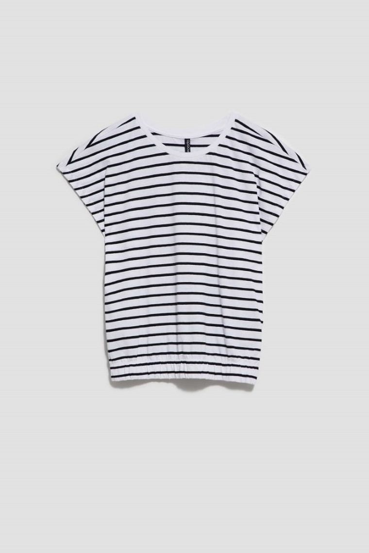 Bluzka damska z krótkim rękawem, mix, Moodo