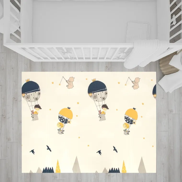 Bocioland, Balony, składana mata piankowa, 150-180 cm