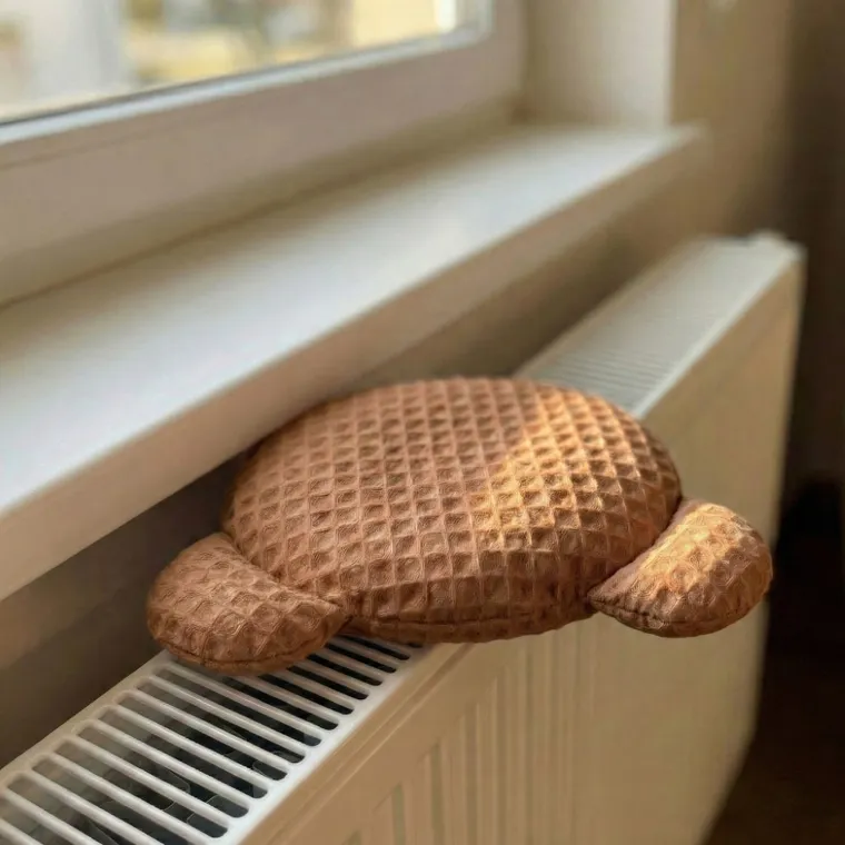 Bocioland, Miś, termofor z pestek wiśni z lawendą, wafel, brązowy