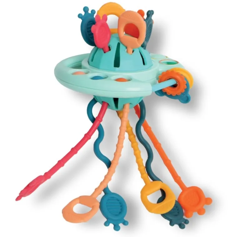 Bocioland, UFO, gryzak, grzechotka, przeciąganiec, zabawka sensoryczna