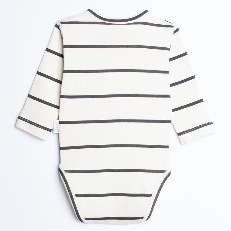 Body chłopięce z długim rękawem, ecru, Nicol