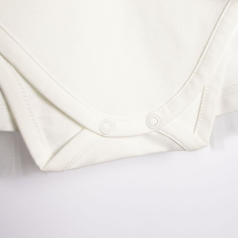 Body sukienka z długim rękawem, ecru, Nicol