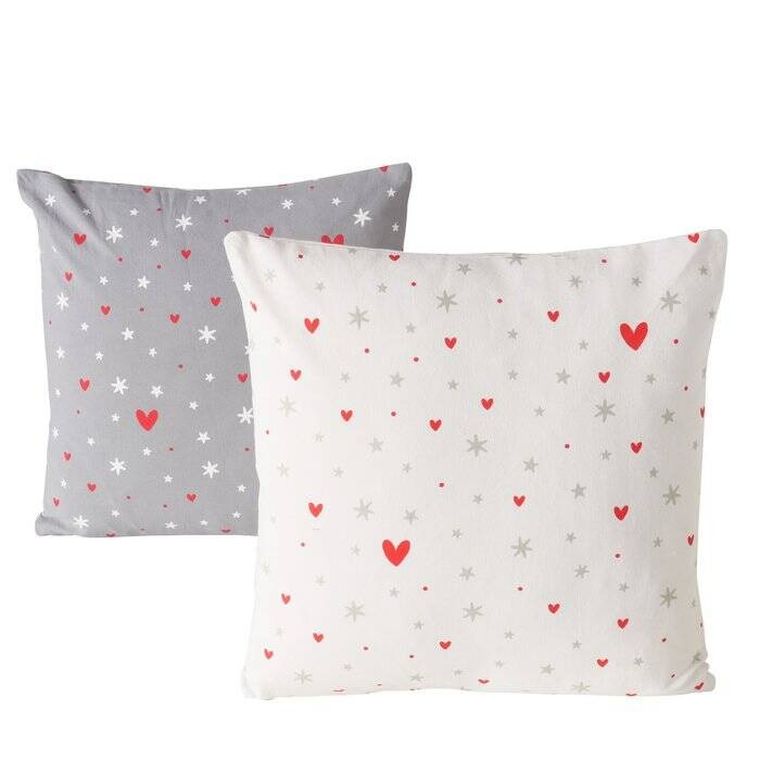 Boltze Home, Anella, ozdobna poduszka w drobny wzór, 45-45 cm