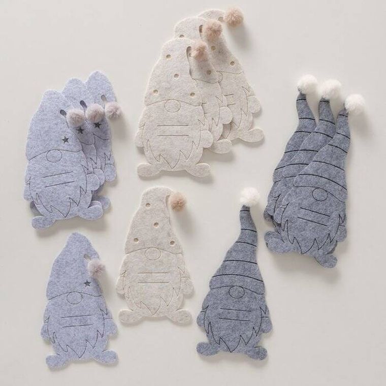 Boltze Home, Gnomy, kieszonki na sztućce filcowe, 4 szt.