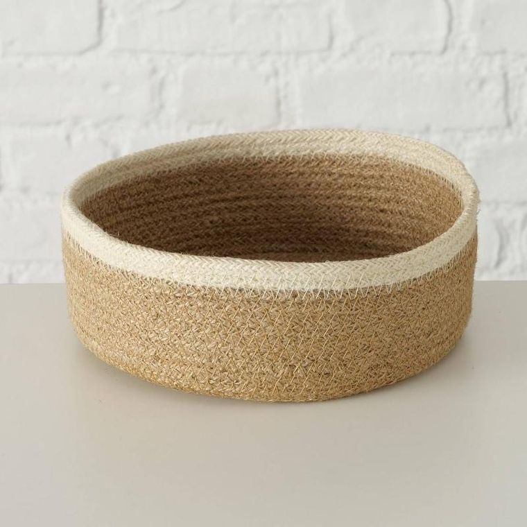 Boltze Home, kosze dekoracyjne Cunas, 3 szt., jutowe