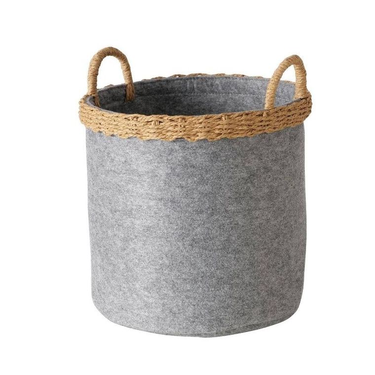 Boltze Home, kosze do przechowywania, Nilo, filcowe, okrągłe, 2 szt.