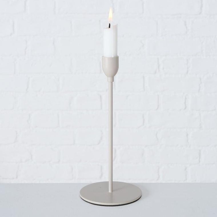 Boltze Home, metalowe świeczniki na świece obiadowe, Malte