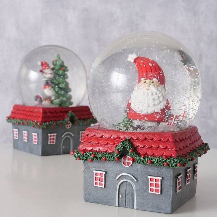 Boltze Home, Monti, kula śnieżna z domkiem, średnica 10 cm