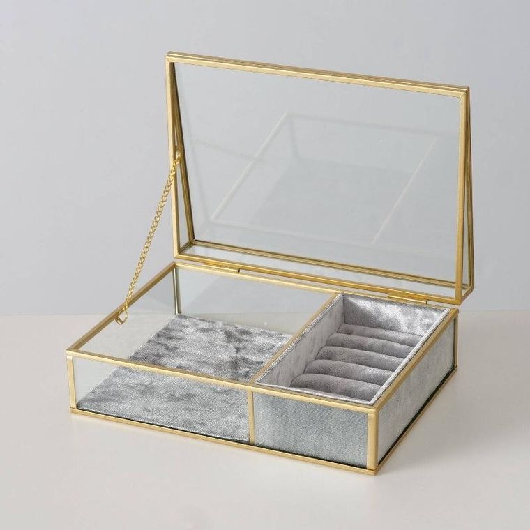 Boltze Home, pudełko na zegarki i na biżuterię, Clipo, transparentne