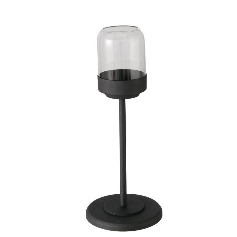 Boltze Home, Senza, zestaw metalowych lampionów ze szklaną kopułą, 3 szt.