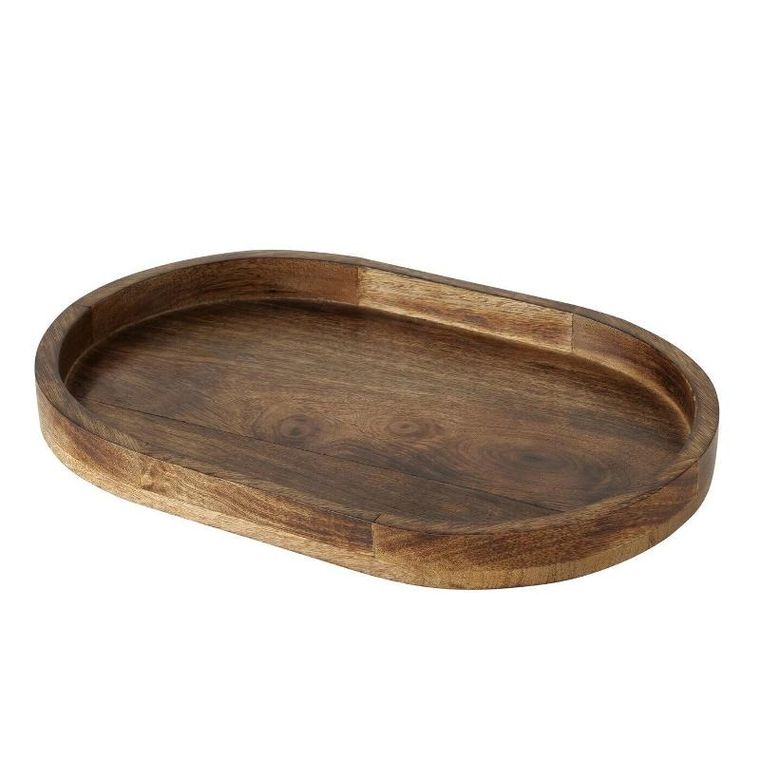 Boltze Home, tace dekoracyjne, Ovolio, z drewna mango, 2 szt.