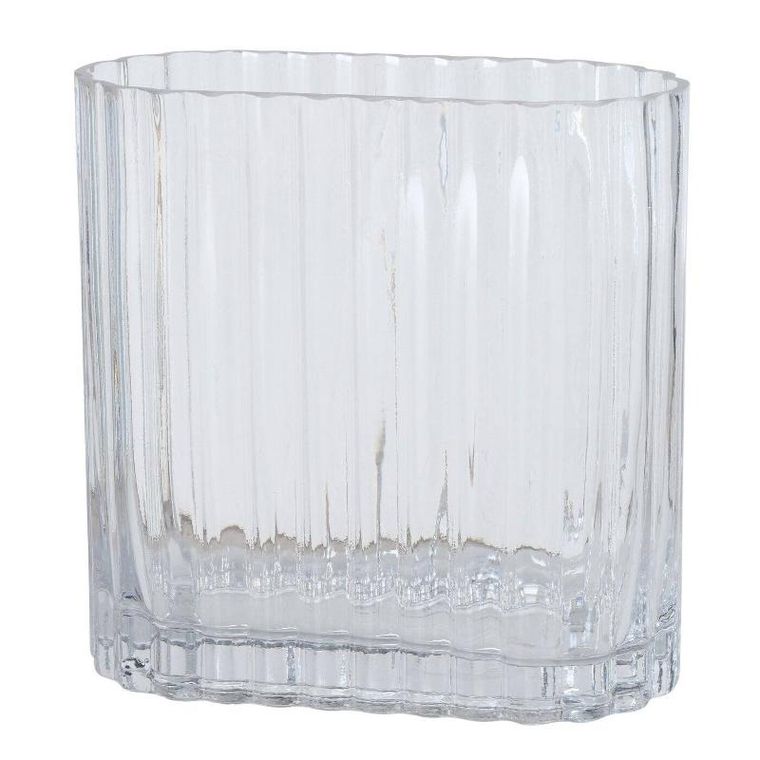 Boltze Home, wazon szklany, Tulipa, podłużny, przeźroczyste szkło, 2 szt.