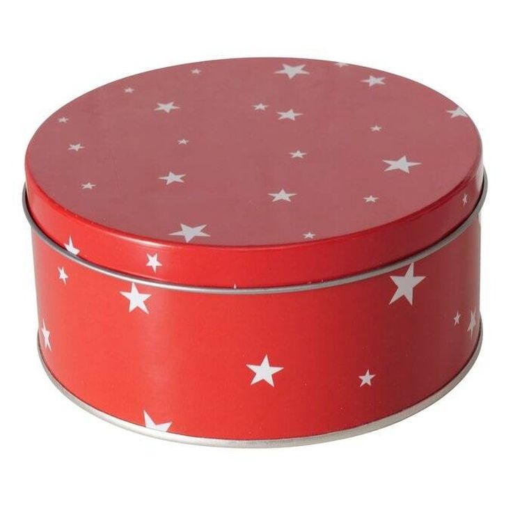 Boltze Xmas, Sterny, zestaw trzech puszek do przechowywania, średnica 13,5-20 cm