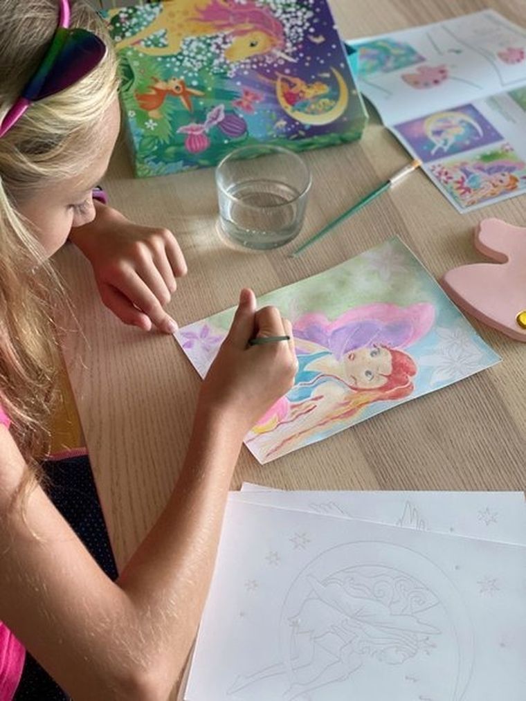 Box Candiy, Akwarele jednorożec i wróżka, zestaw artystyczny