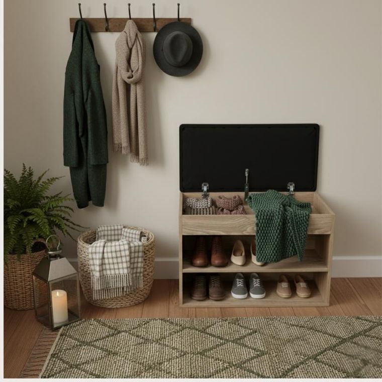 Boximo, Leva, szafka na buty z siedziskiem, 60-30-47 cm