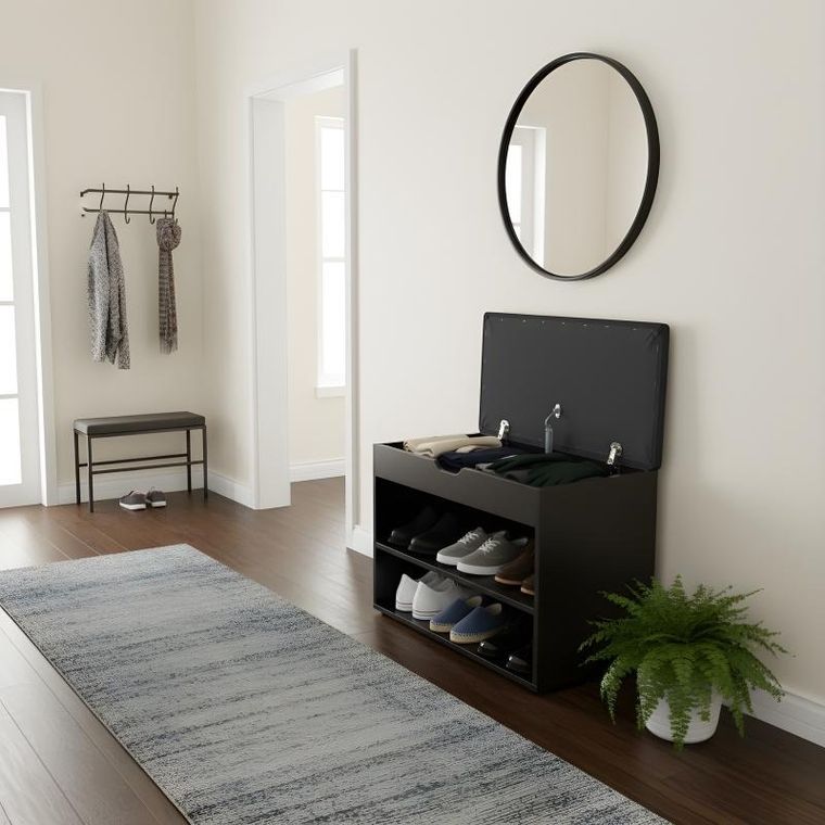 Boximo, Leva, szafka na buty z siedziskiem, 60-30-47 cm