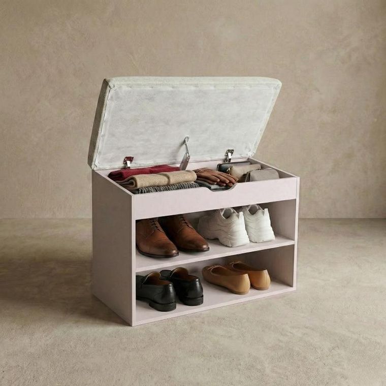 Boximo, Leva, szafka na buty z siedziskiem, 60-30-47 cm