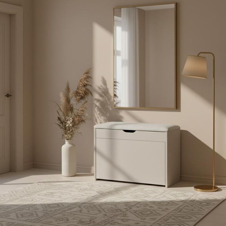 Boximo, Vault, szafka na buty z siedziskiem i wysuwanymi półkami, 57-30-53 cm