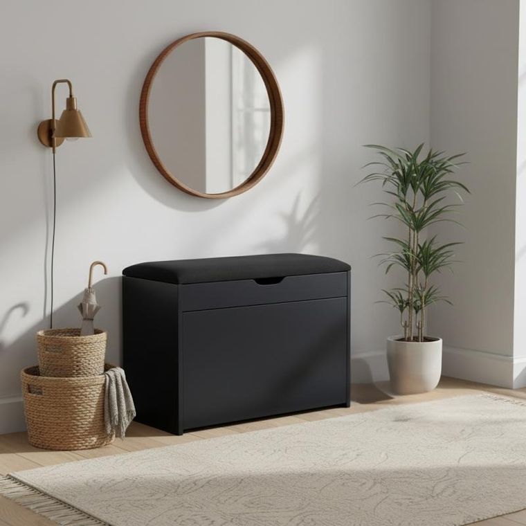 Boximo, Vault, szafka na buty z siedziskiem i wysuwanymi półkami, 57-30-53 cm