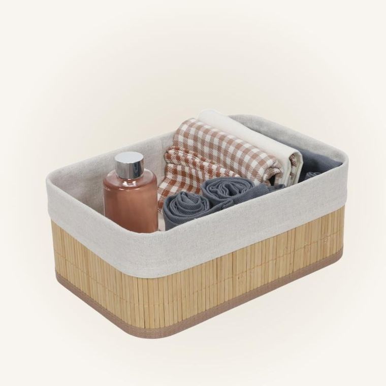 Boximo, Vinno, zestaw bambusowych koszyków do przechowywania